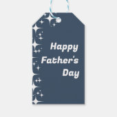 レトロスター"ハッピーファーザーズデイ"ギフトラベル ギフトタグ (正面)