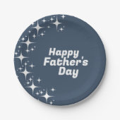 レトロスター「ハッピー・ファーザー・デイ」 ペーパープレート (正面)