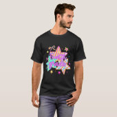 レトロスター 小学4年生 お祝い 4年生 Tシャツ (正面フル)