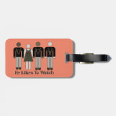 レトロスティックスフィギュア彼はHWヴィクセンを見るのが好き ラゲッジタグ (裏面横)