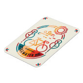 レトロスティルウォーター・ミネソタ自転車道 マグネット (左側)