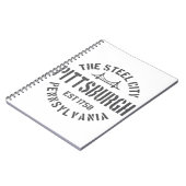 レトロスティールシティピッツバーグペンシルバニアインツvint ノートブック (左側)