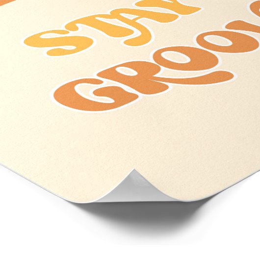 レトロステイグルービーフローラ誕生日 ポスター (角)