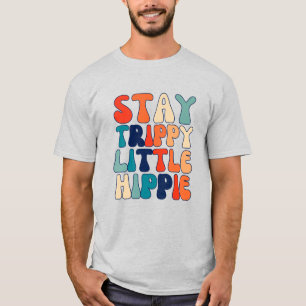 レトロステイトリップ(幻覚体験)のようなリトルヒッピー Tシャツ