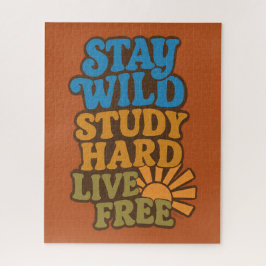 レトロステイワイルド、勉強懸命、ライブフリー ジグソーパズル