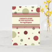 レトロステップソン卒業祝い カード (黄色い花)