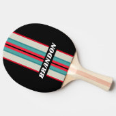 レトロステルスレインボーストライプラリー名 卓球ラケット (横)