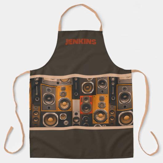 レトロステレオスピーカー エプロン (正面)