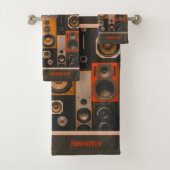 レトロステレオスピーカ浴用タオル一式 バスタオルセット (インサイチュ)