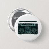 レトロステレオボタン 缶バッジ (正面&裏面)