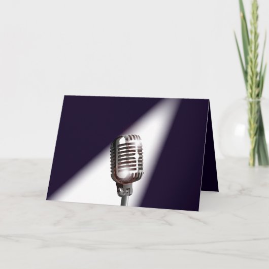 レトロステージマイク カード (正面)