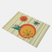 レトロストライプとシェイプ ドアマット (アングル)