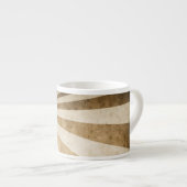 レトロストライプなパターン背景 エスプレッソカップ (正面右)