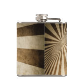 レトロストライプなパターン背景 フラスク (裏面)