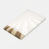 レトロストライプなパターン背景 ポストイット (アングル)