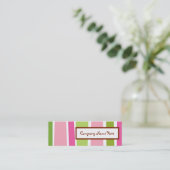 レトロストライプな スキニー名刺 (スタンド正面)