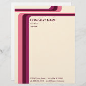 レトロストライプな： v.2 : レターヘッド (正面/裏面)