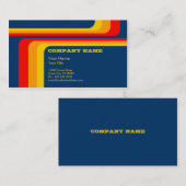 レトロストライプな： v.2 : 名刺 (正面/裏面)