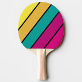 レトロストライプのダーク80はっきりしたs 卓球ラケット (裏面)
