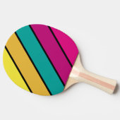 レトロストライプのダーク80はっきりしたs 卓球ラケット (横)