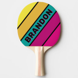 レトロストライプのダーク80はっきりしたs （名前） 卓球ラケット