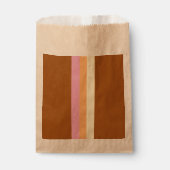 レトロストライプのバッグ(オレンジ数々の色) フェイバーバッグ (正面)