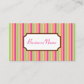 レトロストライプの名刺 名刺 (正面)