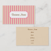 レトロストライプの名刺 名刺 (正面/裏面)