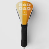 レトロストライプの素晴らしいパパ ゴルフヘッドカバー (正面)