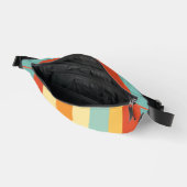 レトロストライプの色パターン ファニーパック (見開き)