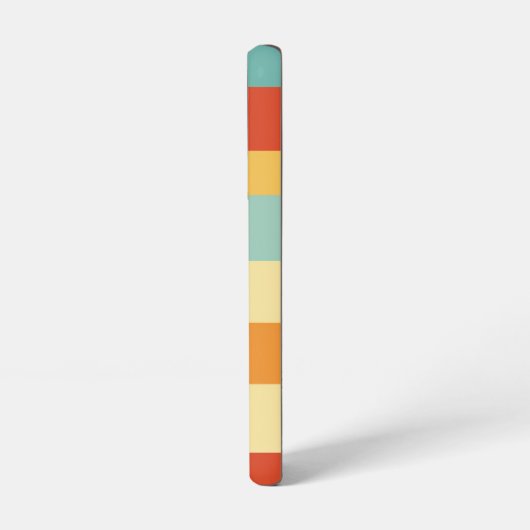 レトロストライプの色パターン SAMSUNG GALAXYケース (左側面)