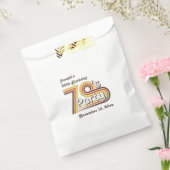 レトロストライプの70のパーティー フェイバーバッグ (封をした状態)
