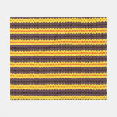 レトロストライプの フリースブランケット (正面(横))