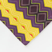 レトロストライプの フリースブランケット (角)