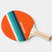 レトロストライプのLifeguard 卓球ラケット (横)