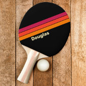 レトロストライプのVHS名 卓球ラケット