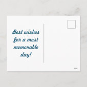 レトロストライプはがき(ネイビーブルー数々の) シーズンポストカード (裏面)