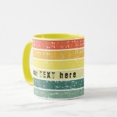 レトロストライプカスタマイズビーチデコール マグカップ (正面左)