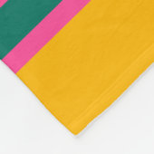 レトロストライプカラフル、抽象芸術背景 フリースブランケット (角)