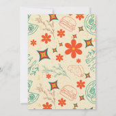 レトロストライプズ誕生日 招待状 (裏面)