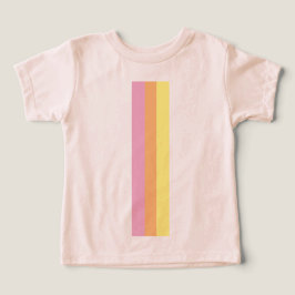 レトロストライプズToddlerのTシャツ(オレンジ数々の)
