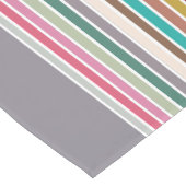 レトロストライプパターンテーブルランナー ショートテーブルランナー (コーナー)