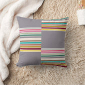 レトロストライプパターン装飾用クッション クッション (ブランケット)