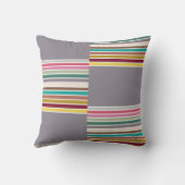 レトロストライプパターン装飾用クッション クッション (裏面)