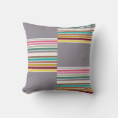 レトロストライプパターン装飾用クッション クッション (正面)