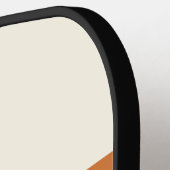 レトロストライプパーソナライズされた名 ピックルボールラケット (左詳細)