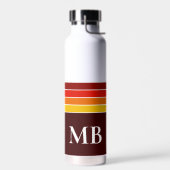 レトロストライプモノグラム ウォーターボトル (左面)