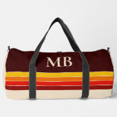 レトロストライプモノグラム ダッフルバッグ (正面)