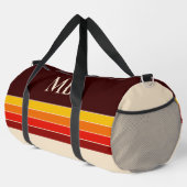 レトロストライプモノグラム ダッフルバッグ (右コーナー)