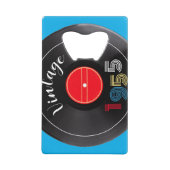 レトロストライプレコード1955 70誕生日 クレジットカード栓抜き (裏面)